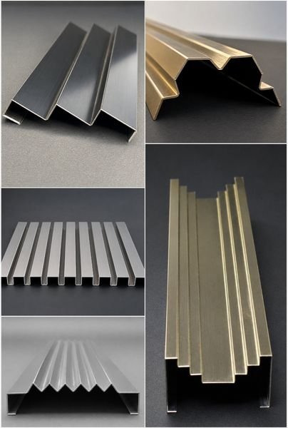 Stainless steel decorative louvers for luxury interiors